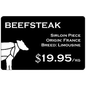 Evolis Food Cards Black 100 Pack