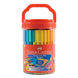 Faber-Castell Connector Pens in Bucket 45 Pack