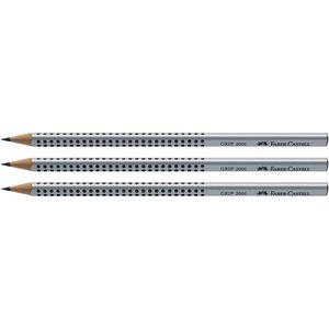 Faber-Castell Grip Graphite Pencils 2B 3 Pack