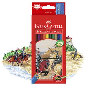 Faber-Castell Classic Coloured Pencils 24 Pack