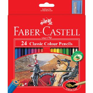 Faber-Castell Classic Coloured Pencils 24 Pack