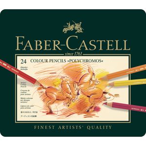 Faber-Castell Polychromos Pencils Tin 24 Pack