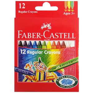 Faber-Castell Regular Wax Crayons 12 Pack