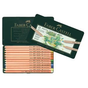 Faber-Castell Pitt Pastel Pencils Tin 12 Pack