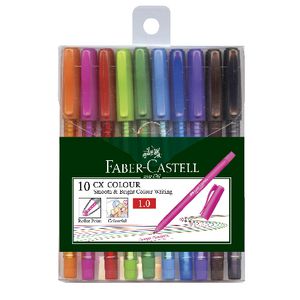 Faber-Castell CX Colour Ballpoint Pens Assorted 10 Pack