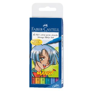 Faber Castell Manga Shojo Artist Pens 6 Pack