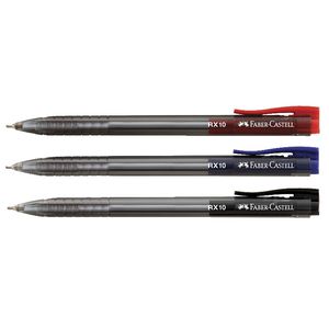 Faber-Castell RX10 Retractable Ballpoint Pens Assorted 3 Pack