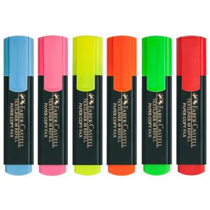 Faber-Castell Textliner Highlighters Assorted 6 Pack