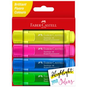 Faber-Castell Textliner Ice Highlighters Assorted 4 Pack
