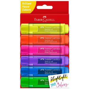Faber-Castell Textliner Ice Highlighters Assorted 6 Pack