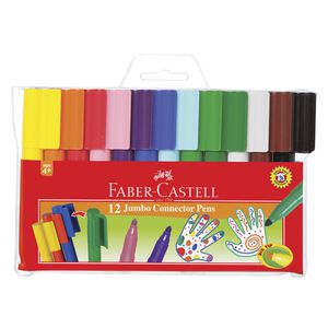 Faber-Castell Jumbo Connector Pens 12 Pack