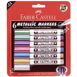 Faber-Castell Metallic Connector Pens 6 Pack