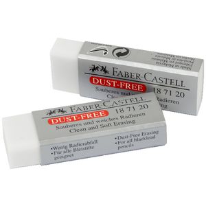 Faber-Castell Large Dust Free Eraser 2 Pack
