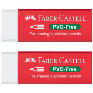 Faber-Castell PVC-free Eraser 2 Pack