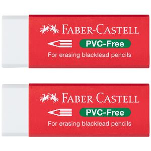 Faber-Castell PVC Free Eraser 2 Pack