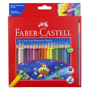 Faber-Castell Grip Watercolour Triangular Pencils 24 Pack