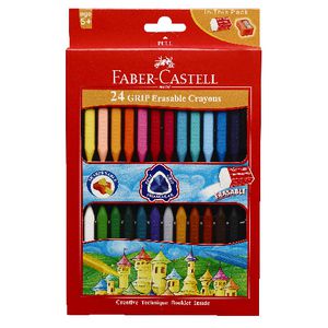 Faber-Castell Erasable Grip Crayons 24 Pack
