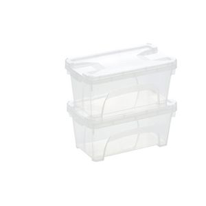 Ezy Storage 1L Rectangle Storage Container 2 Pack