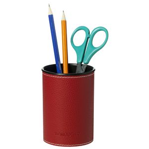 Otto Leather Look Pencil Cup Red