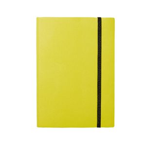 A5 Soft Cover Journal with Elastic 240 Page Neon Yellow