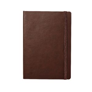 Soft PU A5 Journal with Elastic 240 Page Dark Brown