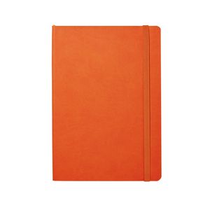 Soft PU A5 Journal with Elastic 240 Page Orange