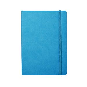 Soft PU A5 Journal with Elastic 240 Page Blue