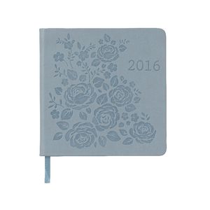 J.Burrows Square Week to View 2016 Printed Diary Blue