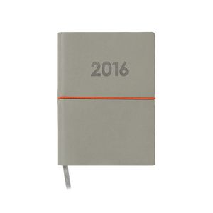 J.Burrows B6 Day to Page 2016 Printed Raw Cut Diary Grey