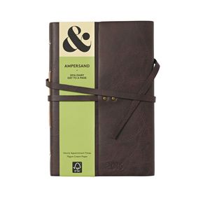 Ampersand A5 Day to Page 2016 Vintage Diary Brown