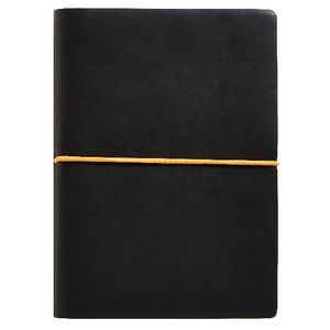 Otto A5 Journal Raw Cut PU Black 240 Page