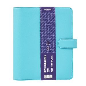 J.Burrows Criss-Cross 2017 Desk Timeplanner Cover Teal