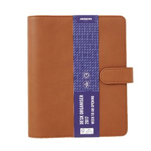 J.Burrows PU 2017 Desk Timeplanner Cover Tan