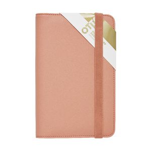 Otto Business Card Binder 3UP Criss Cross Coral