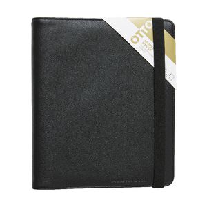 Otto Quarto Criss Cross Address Book Binder Black