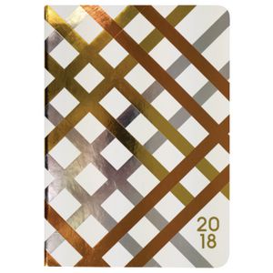 Otto A5 Week to View 2018 Diary Metallic