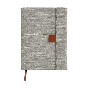 Otto A5 Fold Flap Notebook with Grid Pad 128 Pages Grey