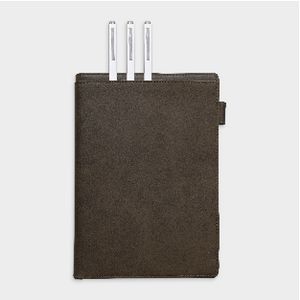 Ampersand B5 Leather Book Cover with Refill 128 Pages Brown