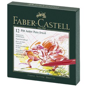 Faber-Castell Pitt Artist Pen Studio Assorted 12 Pack