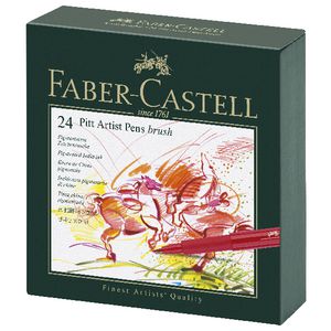 Faber Castell Pitt Artist Pen Studio Assorted 24 Pack