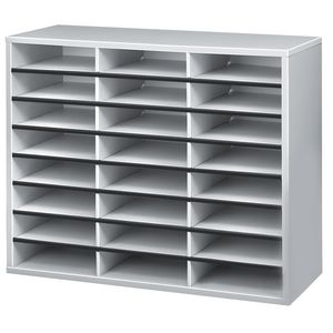Fellowes Literature Sorter 24 Compartment Grey