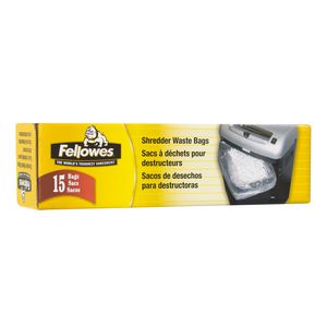 Fellowes Shredder Waste Bags 15 Pack
