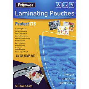 Fellowes A3 175 Micron Laminating Pouch Gloss 100 Pack