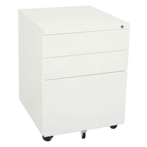 Rapidline 3 Drawer Mobile Pedestal White