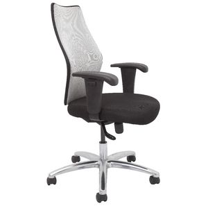 Rapidline AM200 Executive Medium Back Mesh Chair Silver