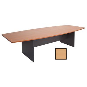 Rapidline Boat Boardroom Table 3000 x 1200mm Beech