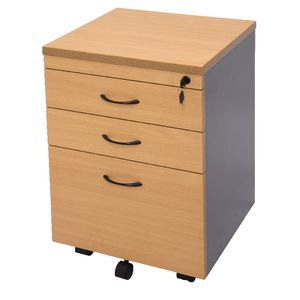 Rapidline Worker Mobile Pedestal Beech