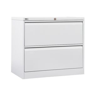 GO 2 Drawer Lateral Filing Cabinet White