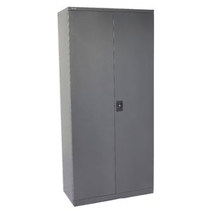 GO Stationery Cupboard 2000mm Graphite Ripple