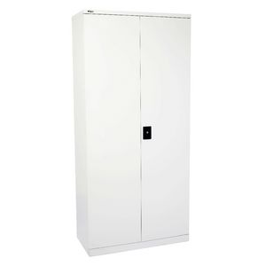 GO Stationery Cupboard 2000mm Silver